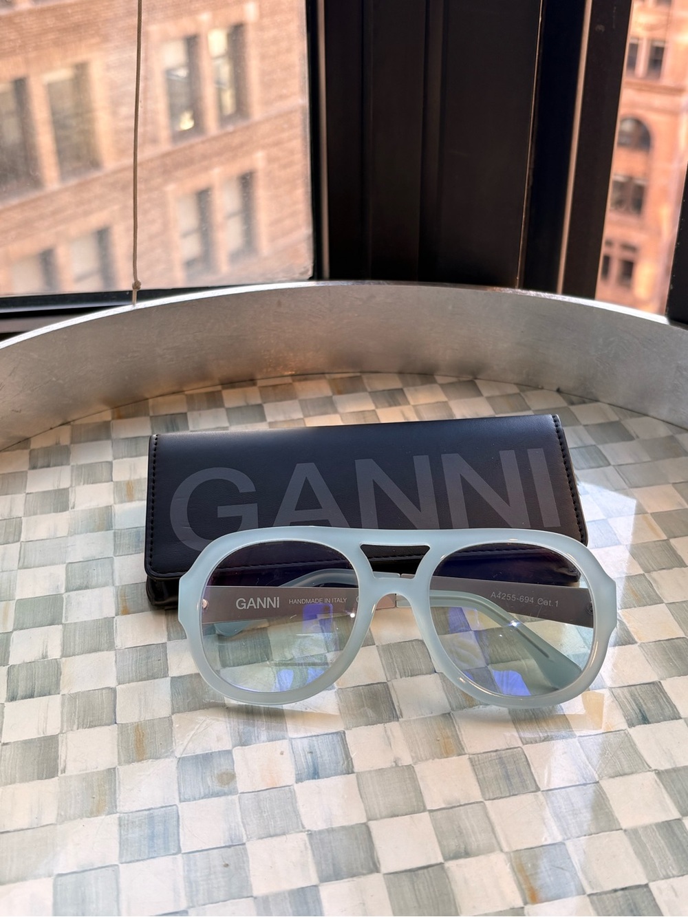 GANNI Blue Sunglasses - Picture 2 of 7